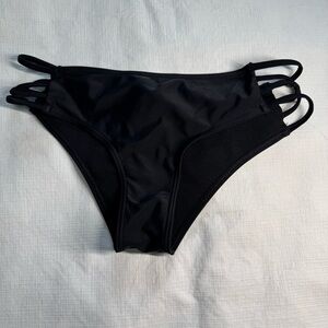 Hollister Black Strappy Bikini Bottom